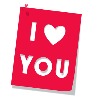 an i love you note